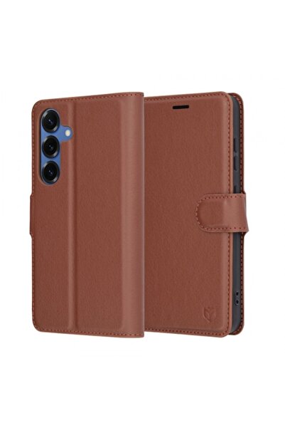 Stef's Cat Θήκη για Samsung Galaxy S25 S931, Δερμάτινη θήκη, καφέ