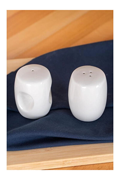 ACAR SCT5420 Porselen Beyaz Tuzluk Biberlik Takımı