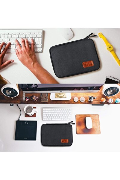 Paporich Cable Organizer Bag with 5 Cable Ties (25×18×3 cm)