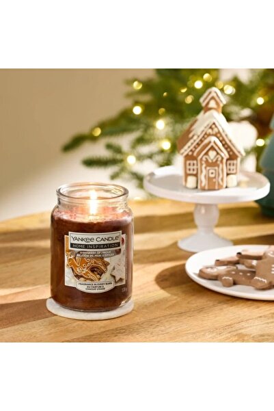 Yankee Candle Lumanare Parfumata Borcan Mare Gingerbread Jingle, Home Inspiration