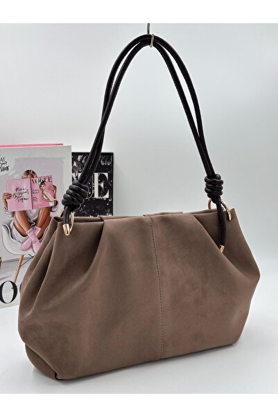 DMG Collection Düğümlü Askı Detaylı , Yumuşak (Deri / Süet) Dokulu Premium Ka...