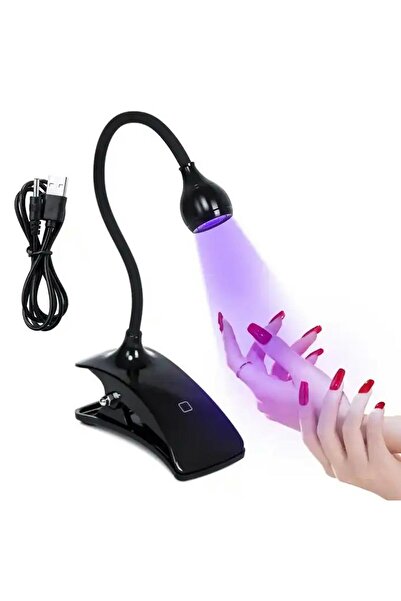 Aptel Mini lampa UV pentru unghii, 3W, incarcare USB, plastic, negru, 30x2.5 cm