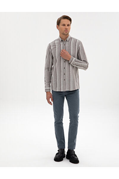 Pierre Cardin Mink Regular Fit Long Sleeve Shirt 50312328-Vr052