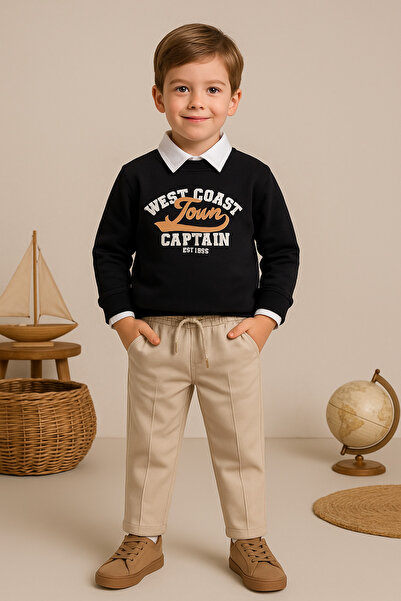 tinytrends Baby Boy&Child West Coast Tour 3-Piece Set Sweatshirt Shirt Pants