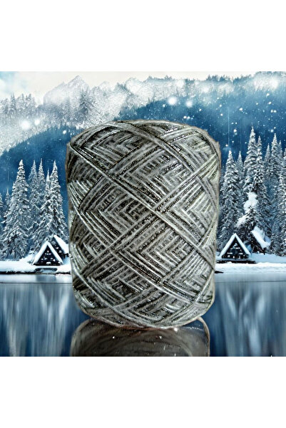 Kırlangıç Fantazi moher & kordon sim karışımı tasarim el örgü ipi 200 gr