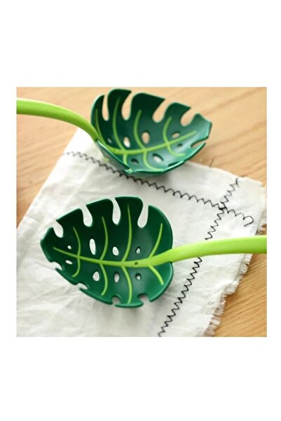 Flippy Universal Leaf-Type Kitchen Utensil, ABS Material, Unique and Modern Design, 30 x 9.5 cm, Green