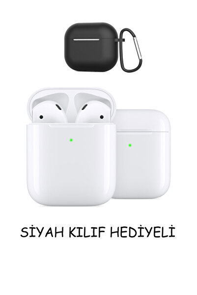 TrkTech Air 2. Nesil Beyaz ios Android Uyumlu Kablosuz Şarj Özellikli Kılıf Hediyeli Bluetooth Kulaklık