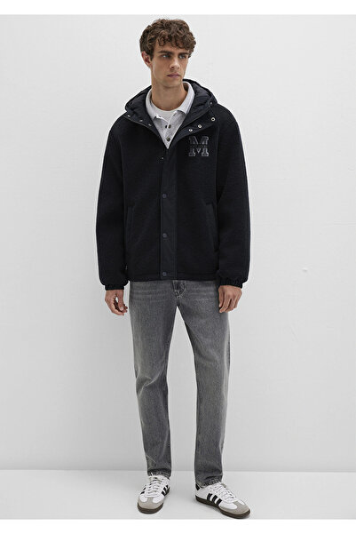 Mavi Men's Black M0110628-80022 Plush Coat