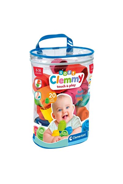 CLEMENTONI Gentuta cu 20 cuburi moi Soft Clemmy