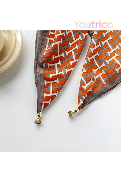 Youtrico H Magnetic scarf-Multi-purpose-Early autumn and winter -70*70,red