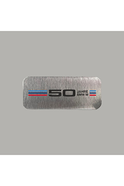 CRF BMW 50 Jahre 50. Yıl Metal Etiket 3x7 cm Arkası Yapışkanlı