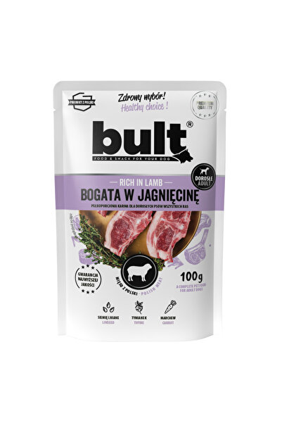 Bult HRANĂ UMEDĂ PENTRU CÂINI, PUNGĂ, CARNE TOCATĂ, AROME MIXTE, SET 40x100g