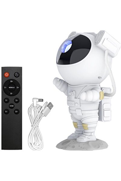 KESNUP Veioză decorativă LED în formă de astronaut, albă