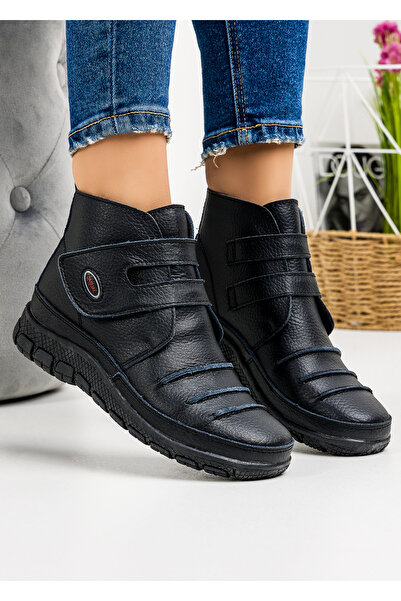 starlike Ghete dama din piele naturala negre VK131-16B