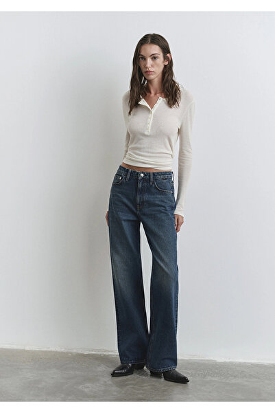 Mavi 101072-90539 Victoria Classic Denim Gölgeli Koyu Jean Pantolon
