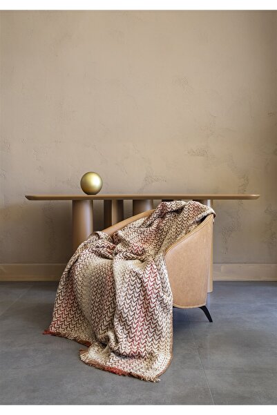 Monolisse Hetty Cotton Scottish Blanket Double Size Coffee 150X200 cm