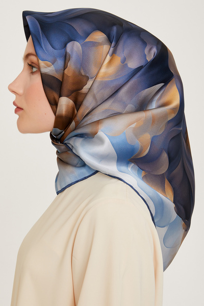 Armine Silk Scarf 9244D (Sura) (Nostalji̇)-06