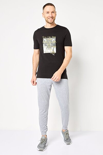 Puma Men Sportswear Fit Short Sleeve Outdoor T-shirt, Black