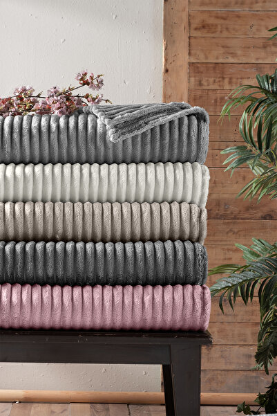 Pierre Cardin Super Soft Battaniye Tek Kişilik Line Şampanya