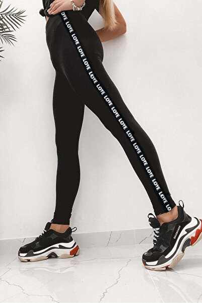 WildFashion Κολάν με ψηλόμεσο τελείωμα με τύπωμα LOVE A713-1