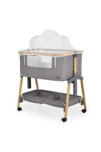 Cangaroo Patut Bebelusi Co Sleeping Amo Gri, Functie Anti Reflux, Inaltime reglabila 7 Pozitii