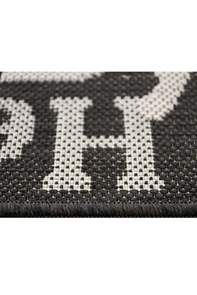 Flex Jute Entrance Mat, Model 19501-80, Gray, Black, Anti-Slip, Anti-Allergic, Polypropylene