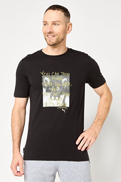 Puma Men Sportswear Fit Short Sleeve Outdoor T-shirt, Black