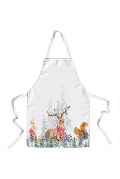 Club Cotton Kitchen apron with Christmas motifs, 100% cotton, Kris