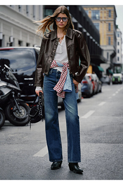Mavi 101072-90539 Victoria Classic Denim Gölgeli Koyu Jean Pantolon