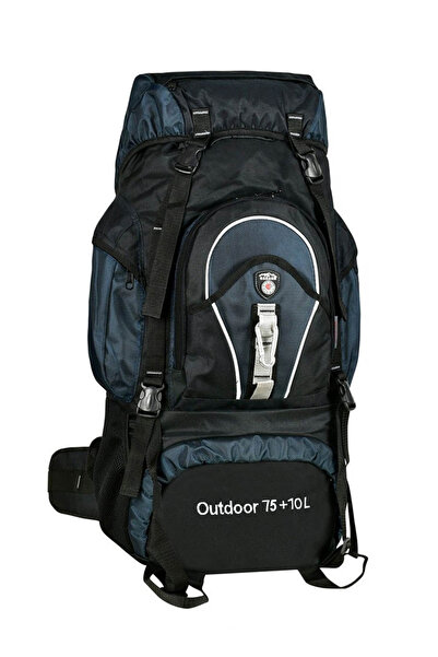 KORDAK Navy Blue 75+10 Liter Mountaineer Outdoor Backpack
