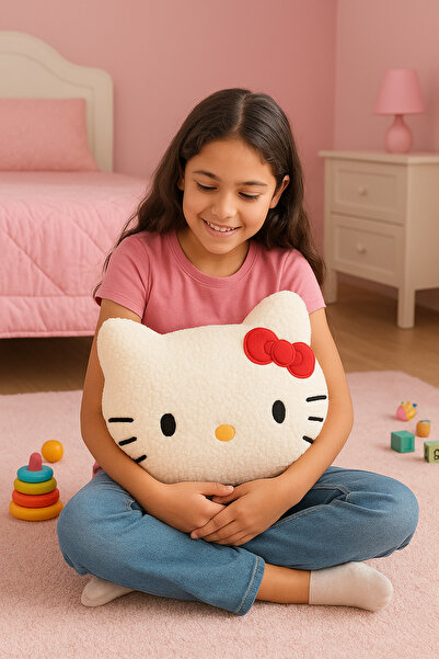 by ballı biocotton Hello Kitty Sevimli Peluş Yastık