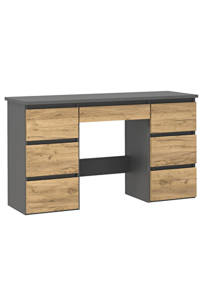 SERSIMO Birou cu 7 sertare Beta 4 120x43x75 cm, design minimalist, antracit-artizanal