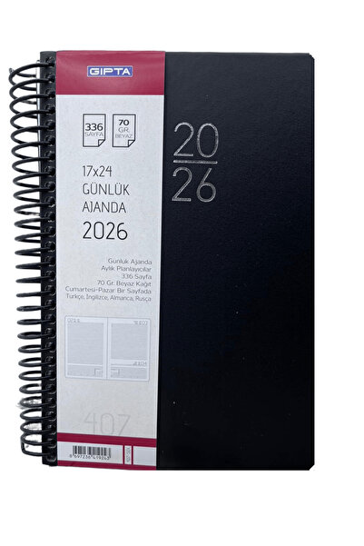 Gıpta 2026 AJANDA 17x24 (407-SEK) EKO SPR.GÜNLÜK