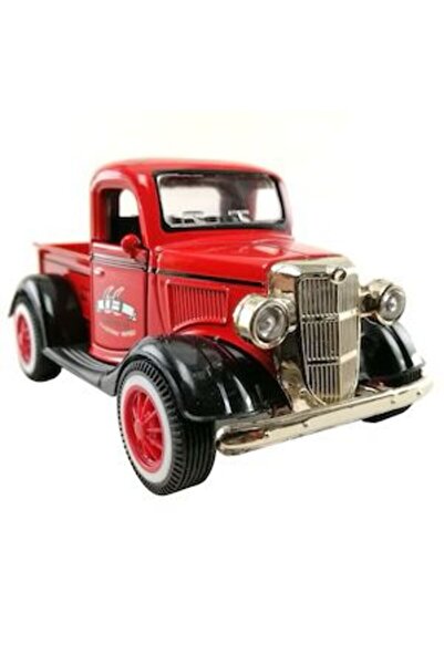 JPT Vintage Red Retro Truck Model with Lights & Sound