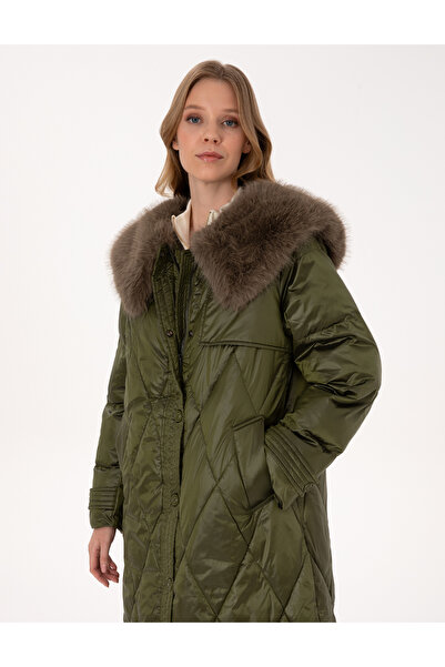 Pierre Cardin Khaki Regular Fit Coat 50308946-Vr027