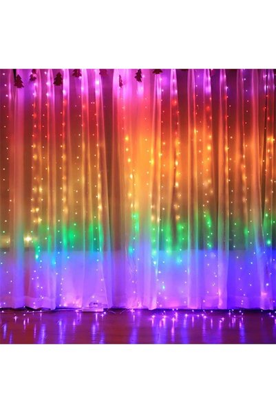 Promagg Instalație tip perdea luminoasă 3x3 m cu 300 LED-uri pentru decor interior