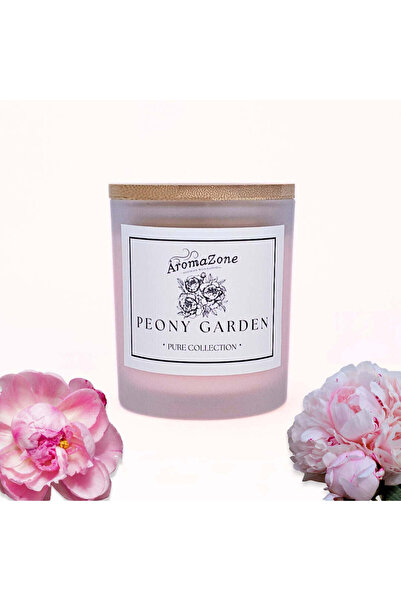 AromaZone Lumânare PEONY GARDEN din ceară de soia și cocos, Handmade – 220 g,...