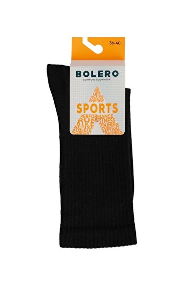 Bolero Fitilli Unisex Çorap Siyah