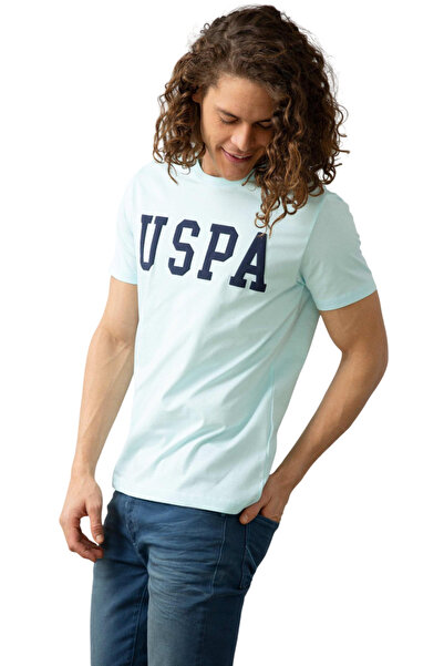 U.S. Polo Assn. Verde Nil pentru bărbați guler rotund tricou basic