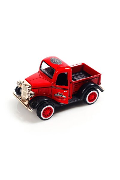 JPT Vintage Red Retro Truck Model with Lights & Sound
