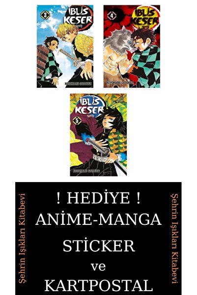 Gerekli Şeyler Yayıncılık İblis Keser 3-4-5 Manga Seti (3 KİTAP) / Demon Slay...