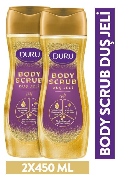 Duru Body Scrub Gold Duş Jeli 650 ml X 2 Adet / BÜYÜK BOY