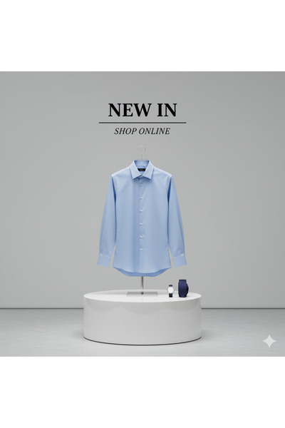 Fine Touch 100% Cotton Men's Long Sleeve Shirt – Stylish, Comfortable, and Su...