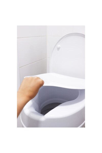 MACVI Înălțător pentru capac de toaletă de 15 cm, suport universal, capacitate de susținere de 210 kg, alb.