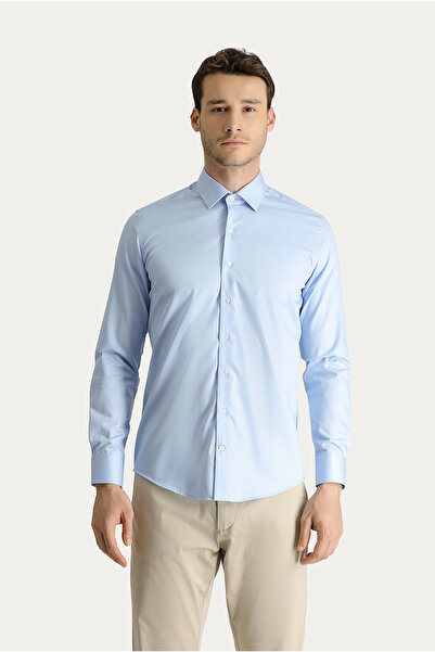 Kiğılı Long Sleeve Slim Fit Slim Fit Non Iron Shirt