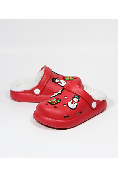 epona Daily, Fur Inside, Orthopedic, Non-Slip Sole, Children's Sandal Slippers with Santa Claus Figure