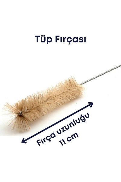 Mr. Crowley Test (Deney) Tüpü Temizleme Fırçası 11 cm Laboratuvar Ürünleri Ku...