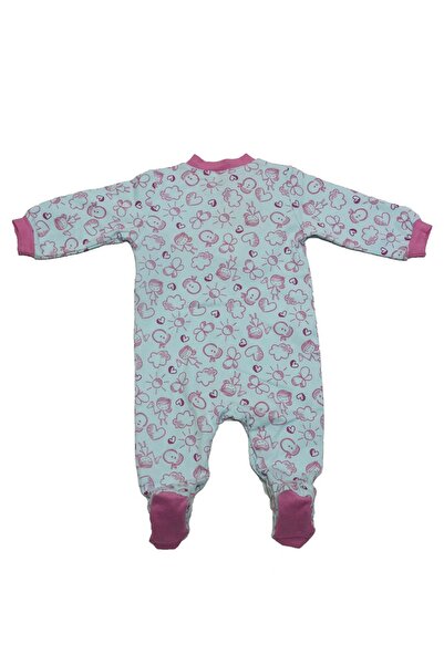 Pekkle Baby jumpsuit / onesie with hearts and butterfly Z34