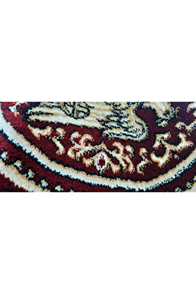 Lotos Church Pattern Carpet 15032-210, Double-Headed Eagle Print, Grenadine, Red, 8 mm Thread