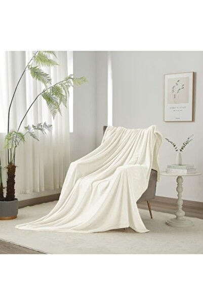 Luofanfei Cocolino blanket 180 x 200 cm, velvety, white